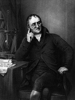 Η θεωρία της ύλης κατά τον Dalton (1766-1844) Τα στοιχεία αποτελούνται από μικροσκοπικά σωματίδια τα άτομα Κάθε στοιχείο χαρακτηρίζεται από την μάζα των ατόμων του.