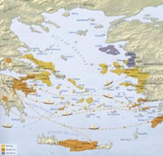 Ελληνικός Αποικισμός της Μικράς Ασίας H παράδοση συνδέει τον αποικισμό της Μικράς Ασίας με την Κάθοδο των Δωριέων, γύρω στο 1.100 π.χ.