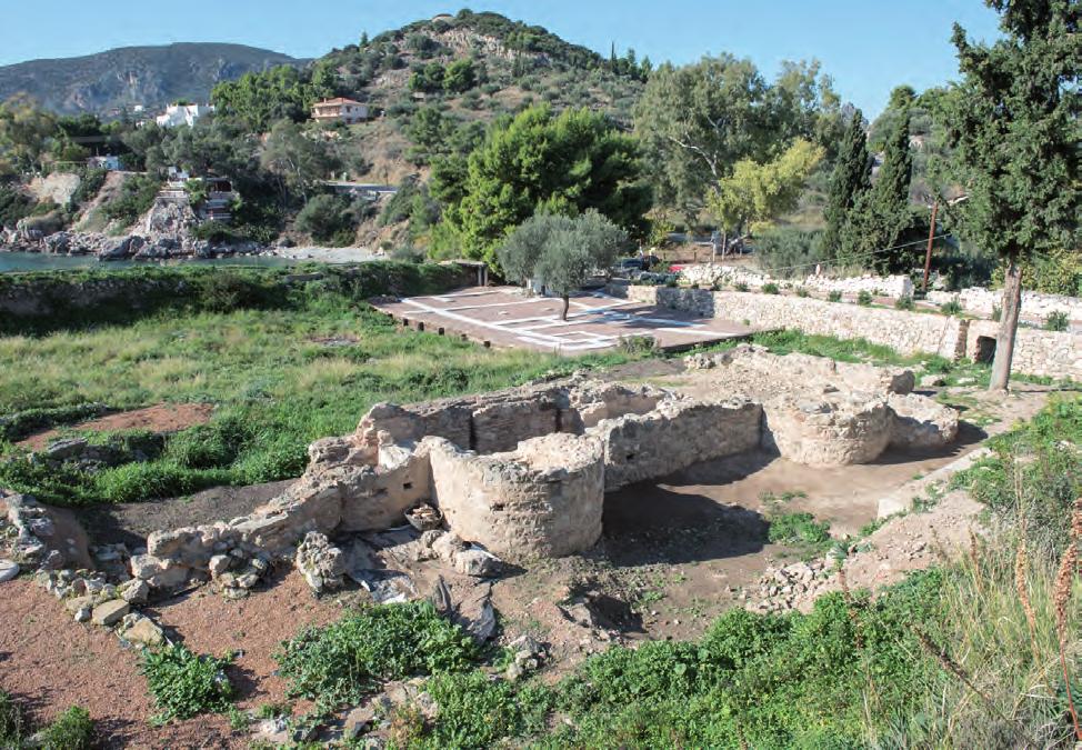 ΑρχαιολογικόςΧΩΡΟΣ 28 29 αποκαλύφθηκε τμήμα πιεστηρίου ελληνιστικών χρόνων. Η έρευνα περιορίστηκε στην περιοχή διέλευσης του διαδρόμου κίνησης των επισκεπτών.