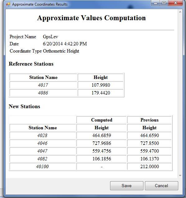 ΚΕΦΑΛΑΙΟ 3: ΕΠΙΛΟΓΕΣ ΠΡΟΓΡΑΜΜΑΤΟΣ 3.4.2 Determination of approximate coordinates Με αυτή την επιλογή υπολογίζονται προσεγγιστικές συντεταγμένες για κάθε σταθμό του δικτύου.