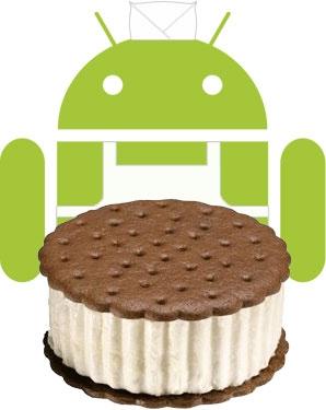 Εικόνα 9: Εκδοση Ice Cream Sandwich Η έκδοση Android 4.0 Ice Cream Sandwich παρουσιάστηκε στις 19 Οκτωβρίου 2011, η οποία βασίζεται στο Linux Kernel 3.0.1. Η έκδοση αυτή έφερε τεράστιες αλλαγές στον σχεδιασμό του Android με το Holo UI.