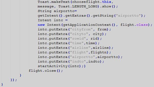 αναλαμβάνει να συμπεριλάβει το xml αρχείο activity_flight.