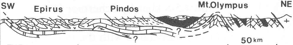 The Hellenides and previous models Parnassos