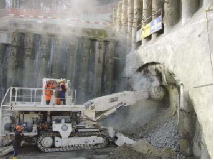 Αντίθετα µε τα TBM, τα οποία προσβάλλουν ολόκληρο το µέτωπο κατά µια προκαθορισµένη