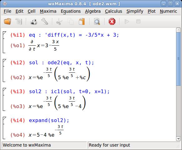 Differential equation solution Remember