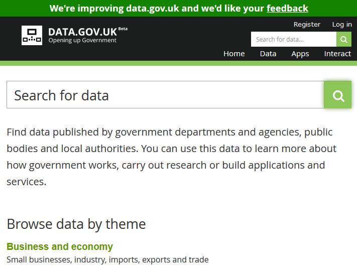 Πίνακας 6: Πύλες ανοιχτών δεδομένων και συστατικά υλοποίησης - London Open Data Portal Πύλη Δεδομένων London Open Data Portal url http://data.london.gov.