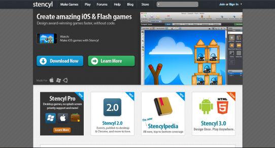Stencyl: το Stencyl είναι μια πλατφόρμα δημιουργίας παιχνίδιων που επιτρέπει στους χρήστες
