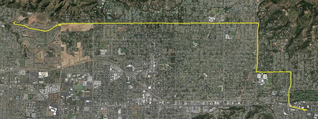 Σχήμα 5-21: Κινηματικές PPP λύσεις ανά διεύθυνση για την πορεία αυτοκινήτου στην περιοχή Glendora της Καλιφόρνια Σχήμα 5-22:
