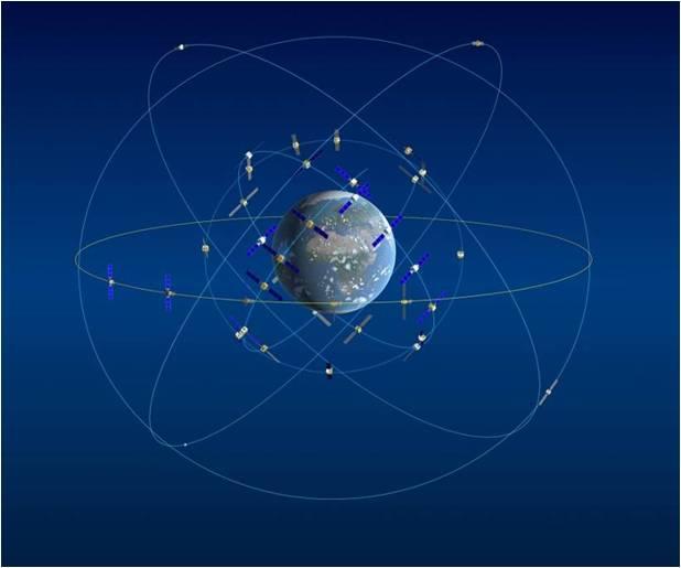 Ο πλήρης σχηματισμός του Galileo θα αποτελείται από 30 δορυφόρους, 27 λειτουργικούς και 3 ενεργούς ανταλλακτικούς, κατανεμημένοι σε 3 κυκλικά τροχιακά επίπεδα μέσης τροχιάς (MEO, Medium Earth Orbit),