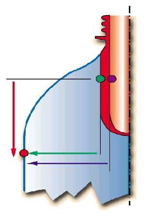 Κατανομή Θερμότητας εντός της Μάζας του Υλικού 2/2 The inner part of the preform is stretched more It is important