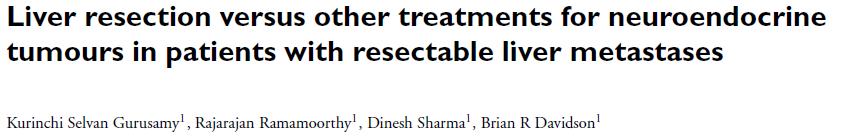 Surgery-Directed Therapies Cochrane Database of Systematic Reviews 2009, Issue 2. Art. No.