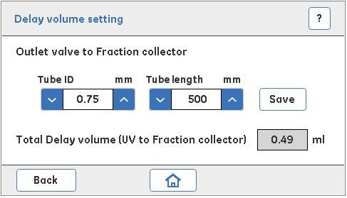 5 Συντήρηση και ρυθμίσεις 5.14 System 5.14.3 Delay volume setting 5.14.3 Delay volume setting Οδηγίες Ακολουθήστε τις παρακάτω οδηγίες για να ορίσετε τον όγκο καθυστέρησης.