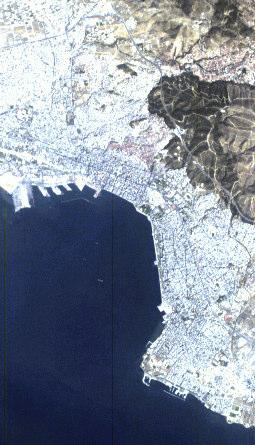 ΠΑΡΑΡΤΗΜΑ Η εικόνα Hyperion της εργασίας Εικόνα 2. Η περιοχή της Eικόνας 1, που περικλείεται στο πλαίσιο. Είναι η αστική περιοχή της Θεσσαλονίκης. Εικόνα 1.