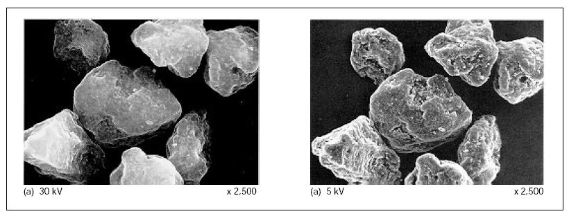 8. Παραδείγματα Σωματίδια σκόνης εκτυπωτή laser.