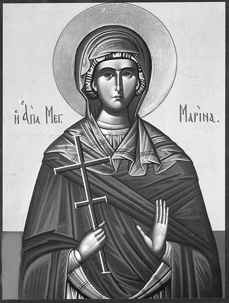 THE HOLY GREAT MARTYR MARINA Marina was born in Pisidian, Antioch of pagan parents.