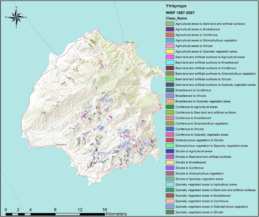 Εικόνα 68: Χάρτης του λογισμικού ArcMap 10.2.