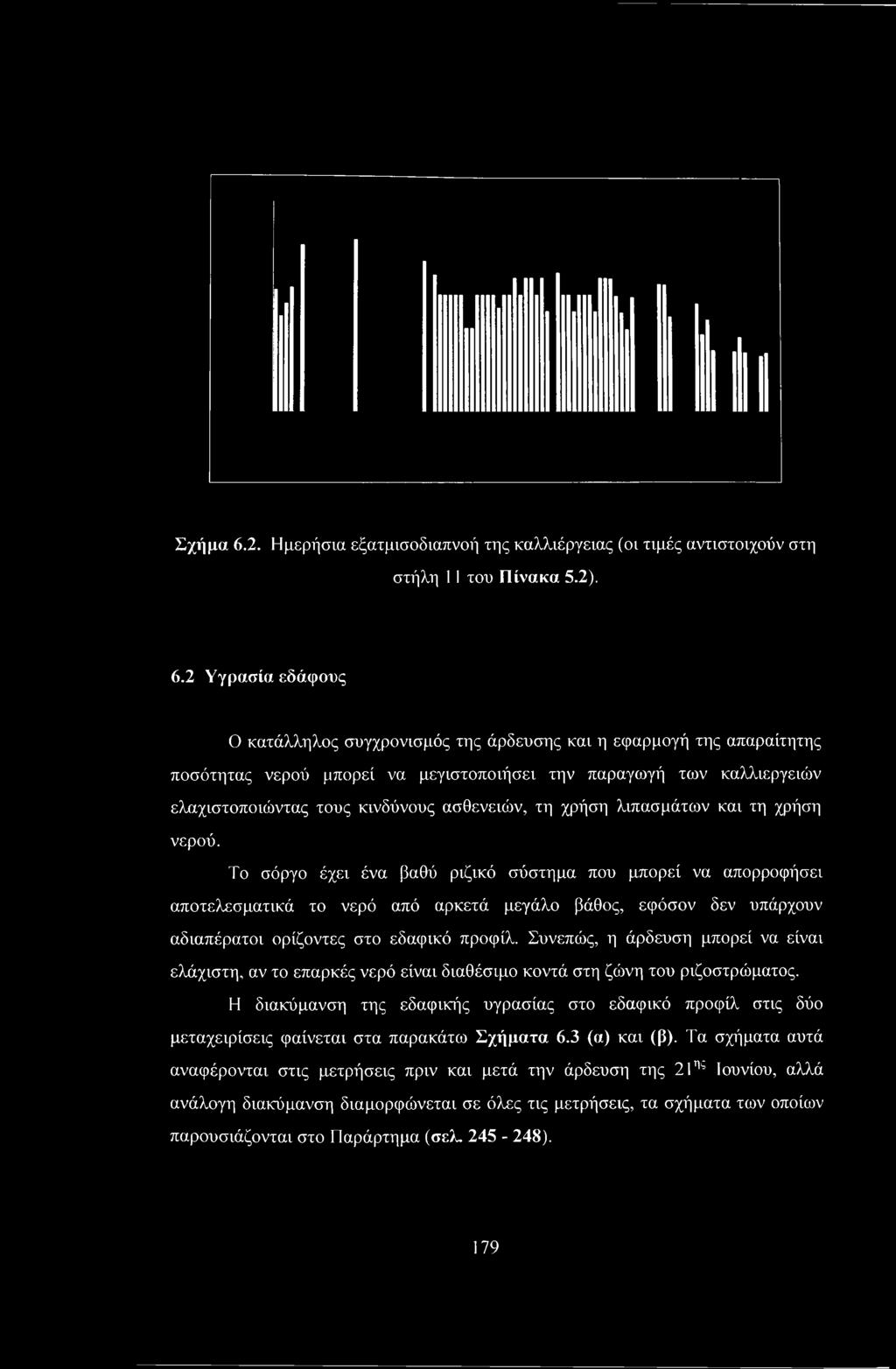 2 Υγρασία εδάφους Ο κατάλληλος συγχρονισμός της άρδευσης και η εφαρμογή της απαραίτητης ποσότητας νερού μπορεί να μεγιστοποιήσει την παραγωγή των καλλιεργειών ελαχιστοποιώντας τους κινδύνους