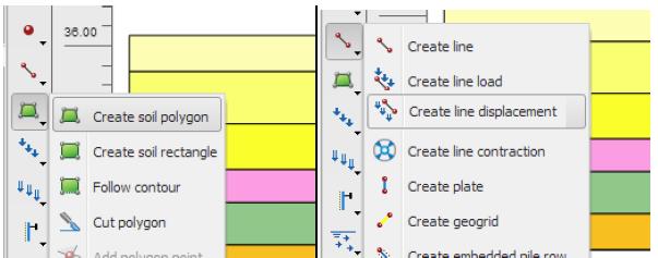 sets. There are four different types of material sets grouped as data sets for soil and interfaces, plates, geogrids, embedded pile rows and anchors