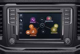 02 Νέο ηχοσύστημα Composition Media. Περιλαμβάνει έγχρωμη οθόνη αφής 6,5", έξι ισχυρά ηχεία, CD player, σύνδεση Bluetooth για κινητά τηλέφωνα και τις Μobile Οnline Yπηρεσίες Car-Net App-Connect.