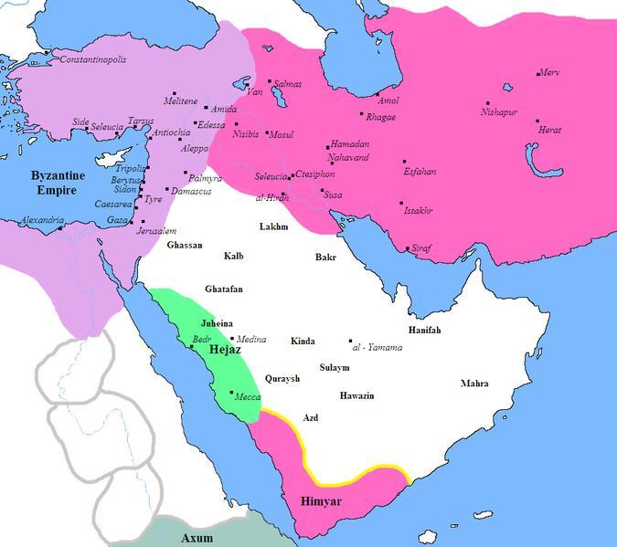 ΠΑΡΑΡΤΗΜΑ 167 Χάρτης Α. Προϊσλαμική Αραβία.