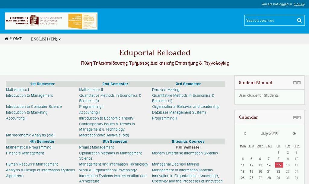 Ειςαγωγι Το εγχειρίδιο αυτό αποτελεί μια ςυνοπτικι βοικεια χριςθσ του ςυςτιματοσ αςφγχρονθσ τθλεκπαίδευςθσ Moodle του ΔΕΤ για τουσ φοιτθτζσ.