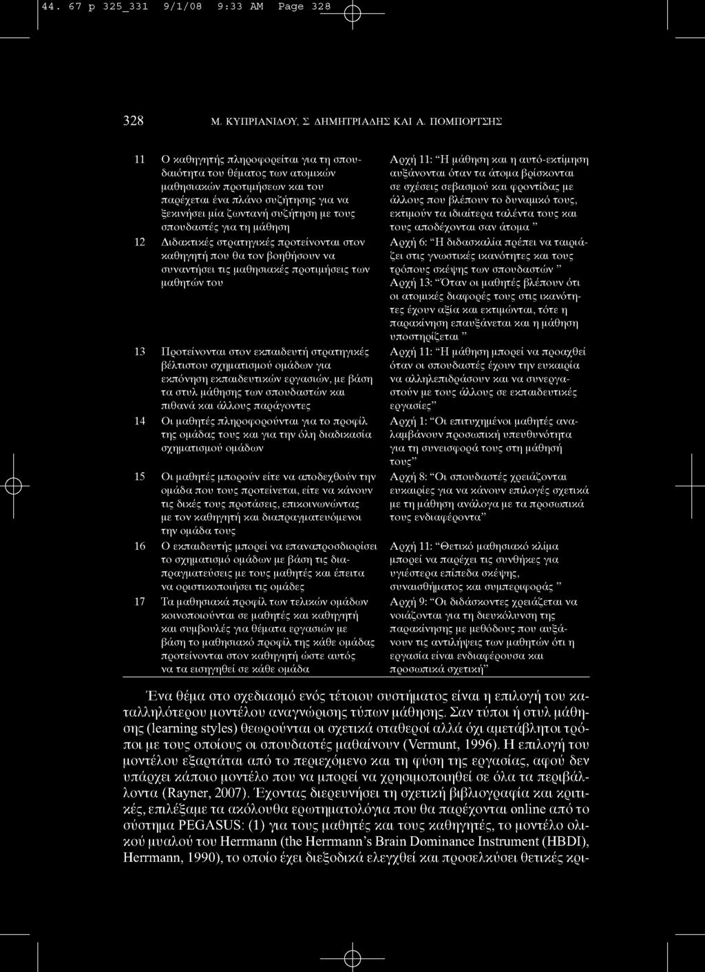 - e - 44. 67 p 3 2 5_331 9/1/08 9:33 AM Page 328 328 M. ΚΥΠΡΙΑΝΙΔΟΥ, Σ. ΔΗΜΗΤΡΙΑΔΗΣ KAI A.