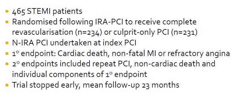 Randomized Trial of Preventive Angioplasty in MI