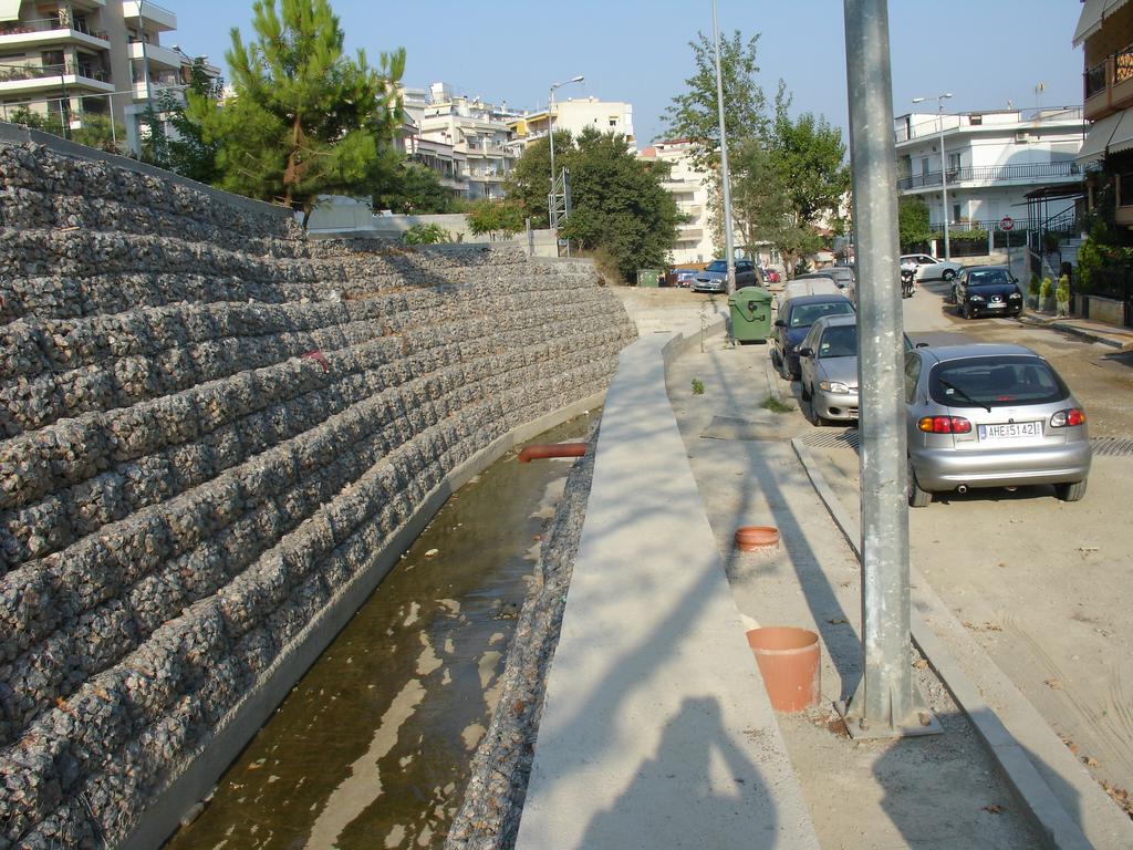 Διευθέτηση Ρέματος Πολίχνης - Ανοικτό τμήμα