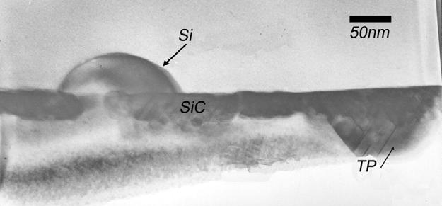 δομικός χαρακτηρισμός λεπτών υμενίων 3C-SiC πάνω σε υπόστρωμα Si παρουσιάζουν ιδιαίτερα αυξημένο μέγεθος και μεγάλη πυκνότητα δομικών σφαλμάτων, κυρίως διδυμιών (Τ) και σφαλμάτων