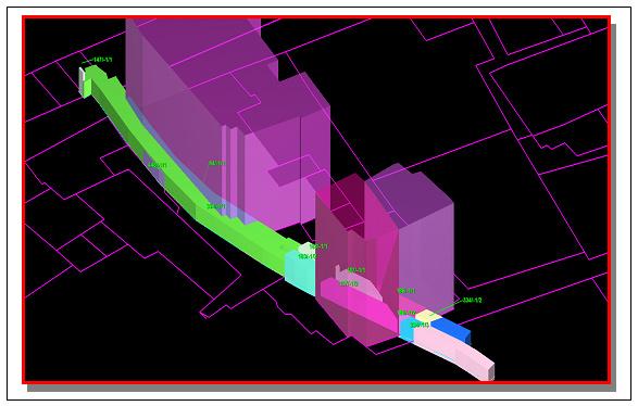 γεωτεμαχίων και 3D τεμαχίων του τούνελ της παλιάς πόλης Acre (Πηγή: Shoshani, 2005) Προς το παρόν η βάση δεδομένων του υφιστάμενου κτηματολογικού συστήματος αποτελείται από ένα μόνο επίπεδο, αυτό των