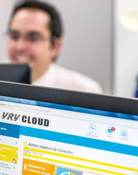 VRV Cloud σημαίνει προστιθέμενη αξία Το VRV Cloud επιτρέπει στους πελάτες να διαχειρίζονται οι ίδιοι και να αποφασίζουν πού μπορεί να γίνει βελτιστοποίηση λειτουργιών.