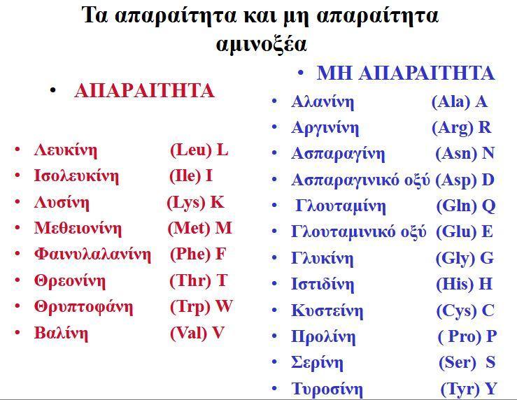 Είδη αμινοξέων 8/10 16 Τα Ιστιδίνη -