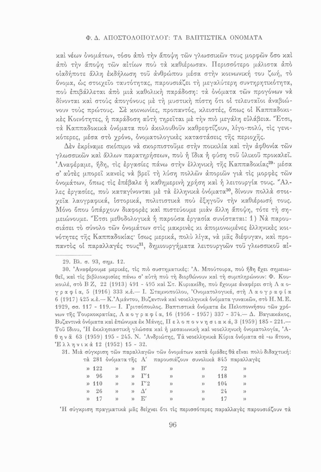 καί νέων ονομάτων, τόσο άπό την άποψη των γλωσσικών τους μορφών δσο καί άπό την άποψη τών αιτίων πού τα καθιέρωσαν.