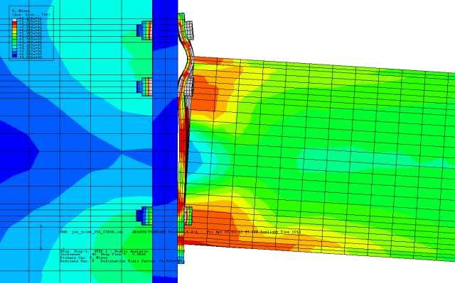 3.3 Numerical results An experimental investigation of eight statically loaded extended end-plate moment connections was undertaken at the Delft University