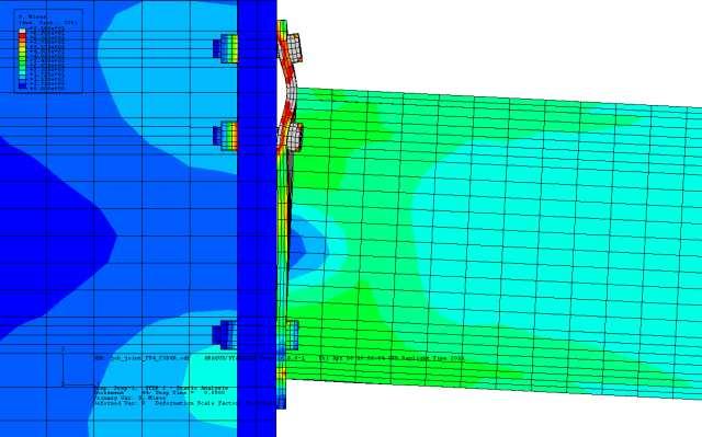 The parameters investigated were the end-plate thickness and steel grade.