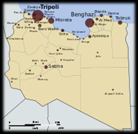 Λιβύη Gaddafi 2003: αφοπλισμός οπλοστασίου ΟΜΚ Δραστηριότητα Al-Qaeda Συνεργασία σε μεταναστευτικό τομέα 2011: Βίαιη καταστολή διαδηλώσεων Απειλές κατά γειτονικών κρατών Εμφύλιες διαμάχες