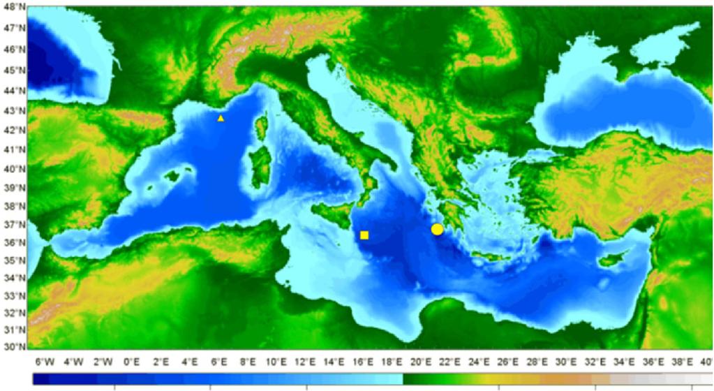 4.4.4 ΚΜ3NeT Το ΚΜ3NeT θα είναι ένα υποθαλάσσιο παρατηρητήριο νετρίνων το οποίο δευτερευόντως θα έχει την δυνατότητα μελέτης σε πολλά επιστημονικά πεδία εκτός της αστροφυσικής.