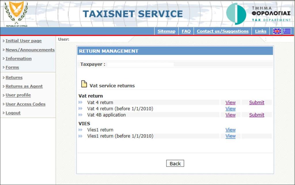 6 You may also submit your VAT4B refund request forms via TAXISnet.