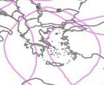 INMARSAT The EUROPASAT-1 User Link Coverage (over link coverage of Greece according to their application)
