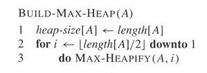 ψευδοκώδικας Heapfy(A,) κατασκευή σωρού βασικές ιδέες: χρησιμοποιούμε τη μέθοδο αποκατάστασης σωρού προχωράμεμελογικήbottom-up (αναβιβαστικά) χρόνος: O(lg n), T(n) T(n/)+Θ() παράδειγμα κατασκευής
