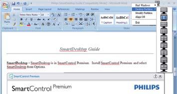 3. Βελτιστοποίηση εικόνας Δεξί κλικ στο Task Tray (Γραμμή εργασιών) Η γραμμή εργασιών περιέχει, επίσης, τις περισσότερες από τις δυνατότητες που υποστηρίζονται στη γραμμή τίτλου (με εξαίρεση την