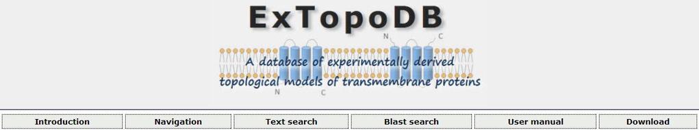 Availability: http://bioinformatics.biol.uoa.gr/extopodb/ Experimental information collected from studies in the literature that report the use of biochemical methods.