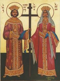 Saints and Feasts of the Week SAINT CONSTANTINE St Constantine was the son of Constantius Chlorus and of Helen. When his father died, he was proclaimed successor to his throne.