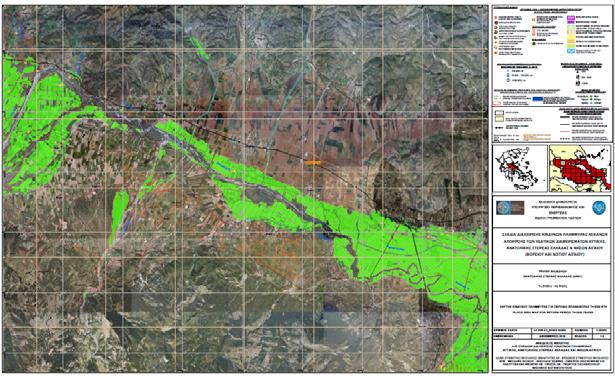 Οι χάρτες κινδύνων πλημμύρας παρουσιάζονται σε κλίμακα 1:25.000, για όλες τις περιόδους επαναφοράς που εξετάζονται, εκτός από τον χάρτη τρωτότητας σε εδαφική διάβρωση.