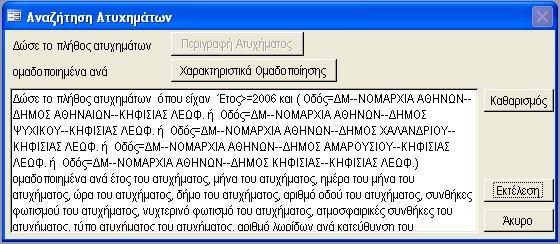 Εικόνα 4.4 : Περιγραφή ατυχήματος Εικόνα 4.