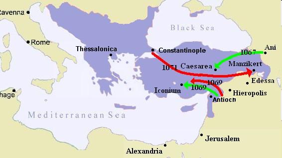 Μάχη Ματζικέρτ 1071 Στα 1069 είχε καλά αποτελέσματα στη μάχη του Ικονίου. η μάχη δεν ήταν αποφασιστική και οι Σελτζούκοι με συνέχισαν τις επιδρομές τους.