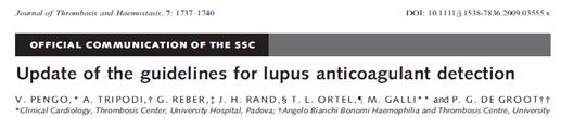 Rezultati lupusnih antikoagulantov so pozitivni, ko so časi nastanka strdka daljši od mejne vrednost. 4.