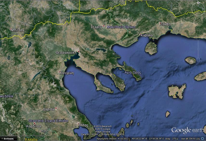 Σέρρες Νέα Ζίχνη Τα υψόμετρα στην περιοχή μελέτης κυμαίνονται από 50 m κοντά στην πόλη των Σερρών έως 450 m κοντά στο χωριό Αναστασιά (πλησίον της Νέας Ζίχνης) σύμφωνα με τοπογραφικούς χάρτες και το