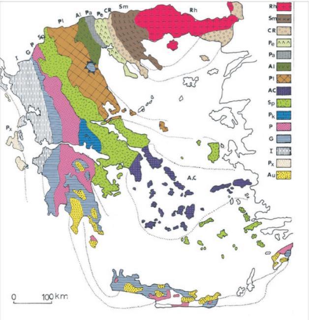 διότι και οι δύο αποτελούνται από κρυσταλλοσχιστώδη πετρώματα, τμήμα της Ευρασιατικής πλάκας.