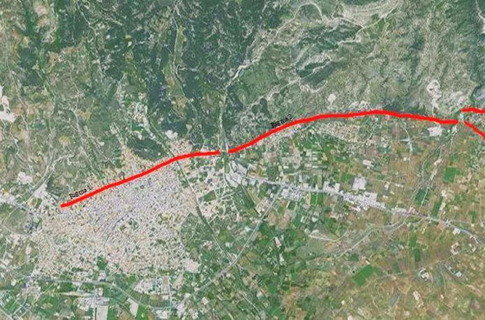 6.4.1 Κλάδος Σερρών. Ο κλάδος εκτείνεται από την πόλη των Σερρών μέχρι την κοινότητα Επταμύλων, αποτελείται από κανονικά ρήγματα παράταξης ΑΒΑ ΔΝΔ και Α Δ, με διεύθυνση κλίσης προς τα ΝΝΑ.